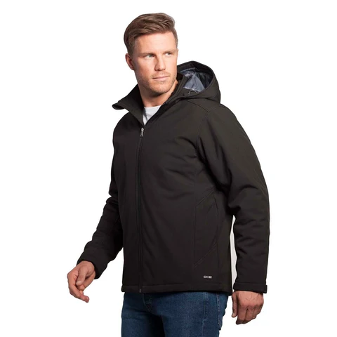 L03170 - Hurricane - Veste softshell isolée pour hommes avec capuchon amovible